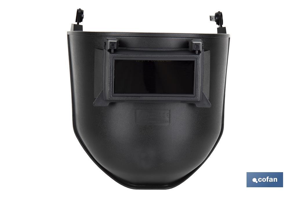 Welding face shield | Suitable for safety helmet | Black - Cofan