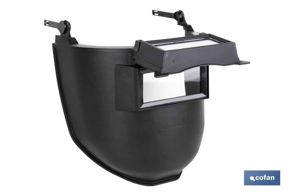 Welding face shield | Suitable for safety helmet | Black - Cofan