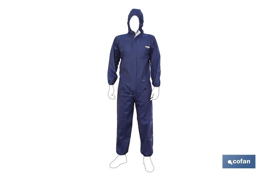 Disposable coveralls | Available in blue or white | Available in various sizes | New non-woven fabric - Cofan