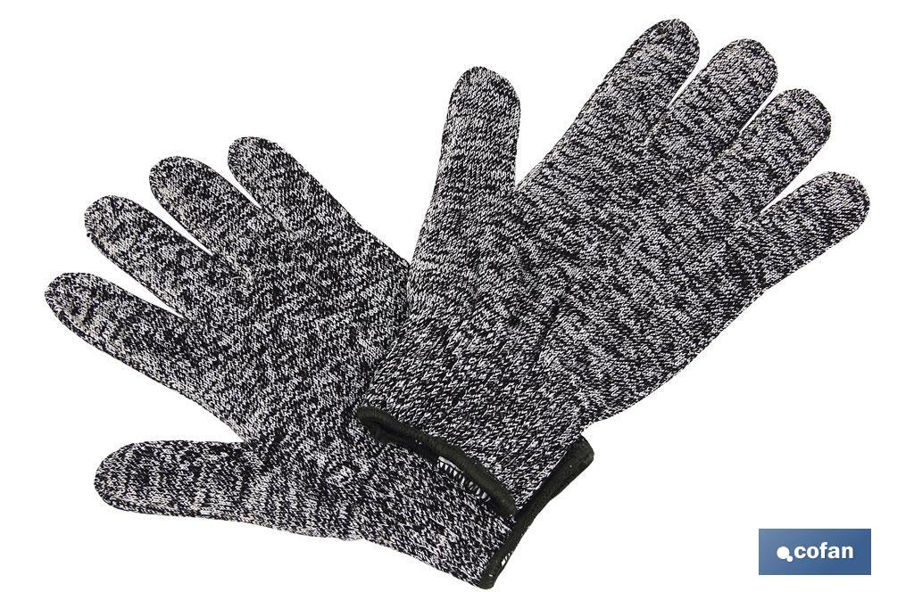 Cut-resistant gloves, High Tenacity Model | Maximum cut resistance | High abrasion resistance | Comfortable and durable gloves - Cofan