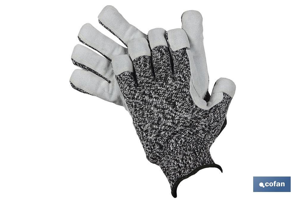 Gants anti-coupure Modèle High Tenacity avec renfort | Résistance maximale à la coupure | Haut niveau de résistance à l'abrasion - Cofan