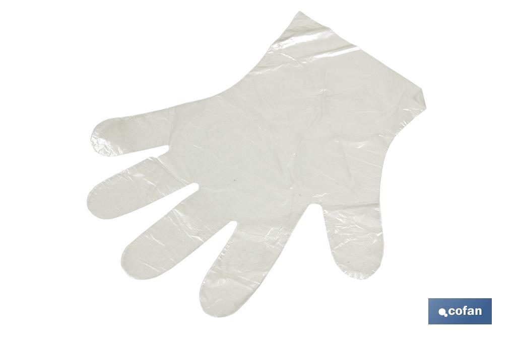 Caja de 10 000 guantes de polietileno (HDPE) | Protección e higiene | Útiles y eficaces | Ideal para supermercados - Cofan