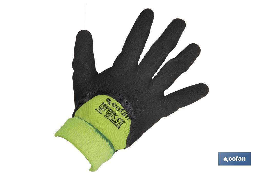 Gants imprégnés de nitrile avec mousse de protection contre le froid | Idéaux pour les activités à basse température - Cofan