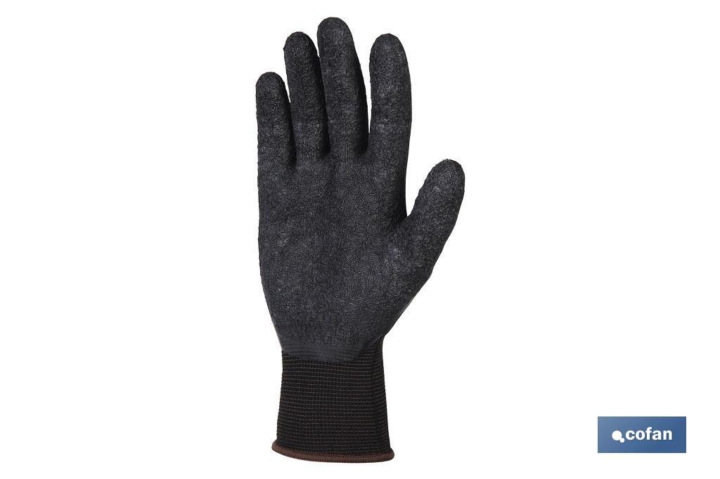 Gloves with polyester support | Latex-coated gloves | Suitable for multiple processes | Safe and comfortable gloves - Cofan