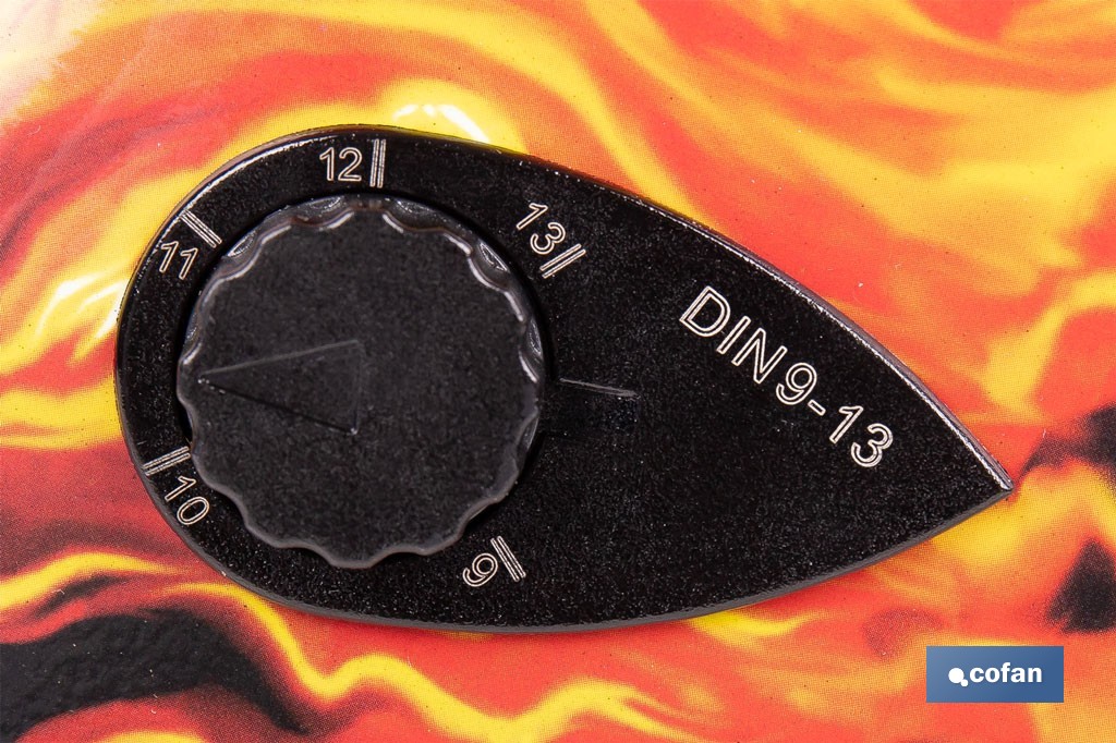 Casco de soldadura automático Fire Skull | Solar, oscurecimiento automático DIN 9-13 | Adecuado para soldadura tipo ARC, MIG, MAG y TIG - Cofan