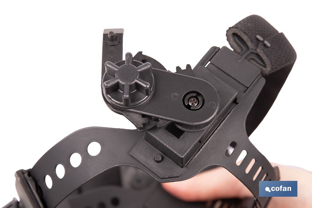 Casco de soldadura automático Fire Skull | Solar, oscurecimiento automático DIN 9-13 | Adecuado para soldadura tipo ARC, MIG, MAG y TIG - Cofan