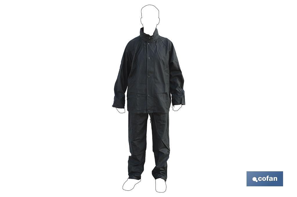 Rain Suit | PVC & Polyurethane | Several Colours | With two pockets and hidden hook in the neck - Cofan