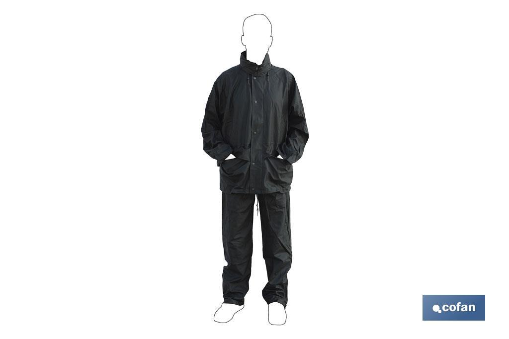 Rain Suit | PVC & Polyurethane | Several Colours | With two pockets and hidden hook in the neck - Cofan