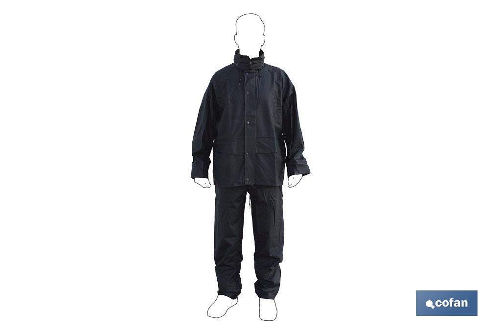 Rain Suit | PVC & Polyurethane | Several Colours | With two pockets and hidden hook in the neck - Cofan