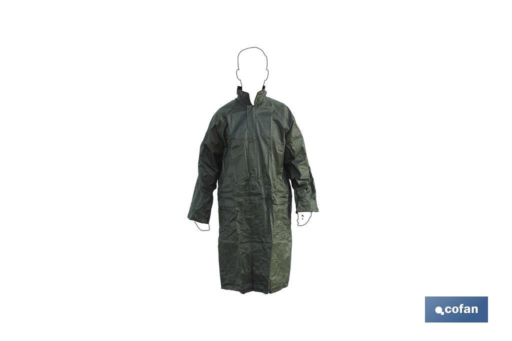 Raincoat | Green | Polyester & PVC | Heat-Sealed Seams - Cofan