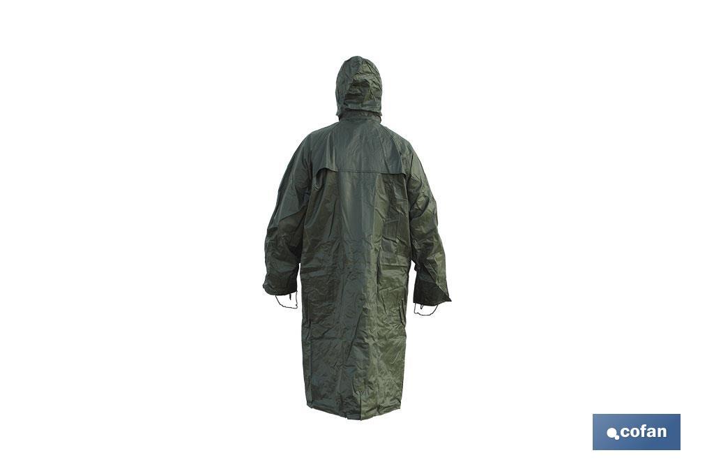 Raincoat | Green | Polyester & PVC | Heat-Sealed Seams - Cofan