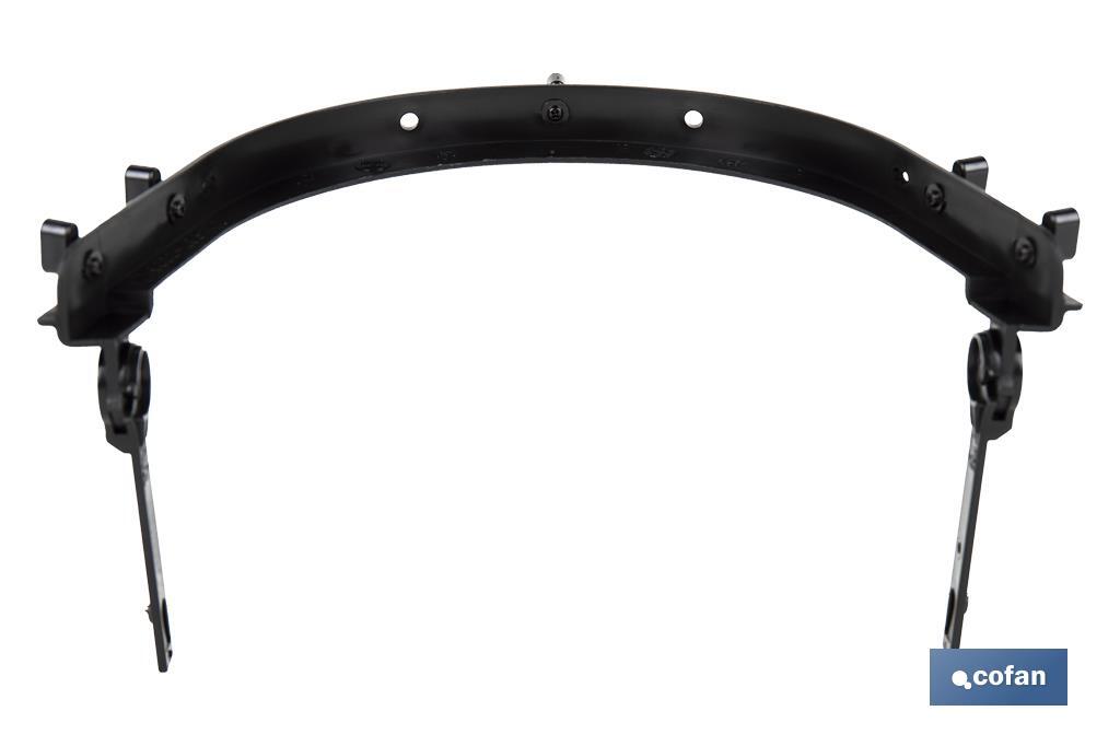 Headband frame for safety helmet | Size: 24 x 17 x 2 | Universal support - Cofan