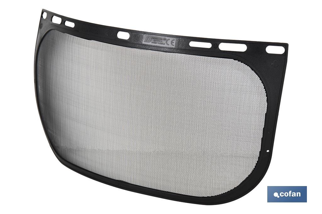Pantalla con Protección de Rejilla | Medida de la pantalla: 310 x 200 mm | Protección facial para diversos trabajos - Cofan
