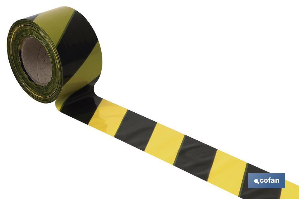 Warning tape "Yellow and black" - Cofan