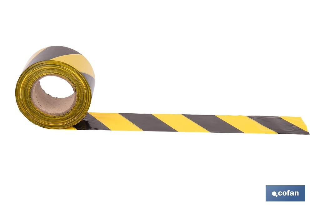 Warning tape "Yellow and black" - Cofan