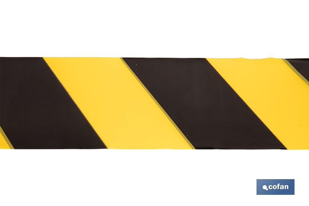 Warning tape "Yellow and black" - Cofan