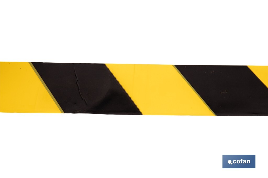 Warning tape "Yellow and black" - Cofan