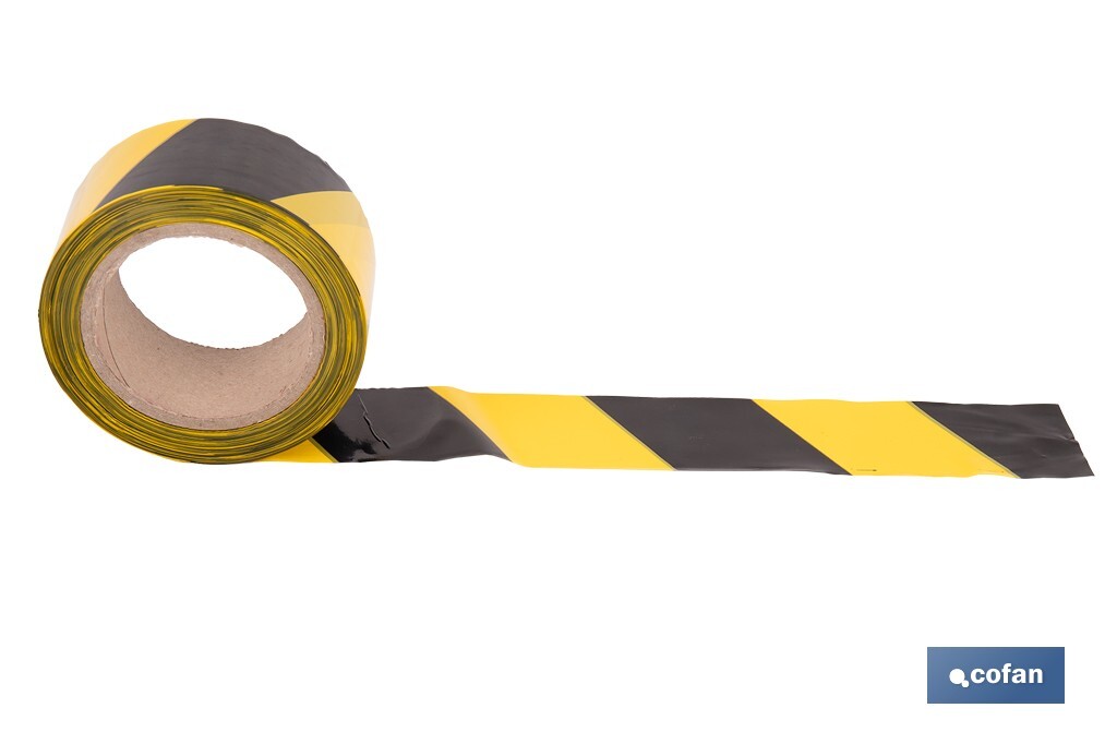 Warning tape "Yellow and black" - Cofan