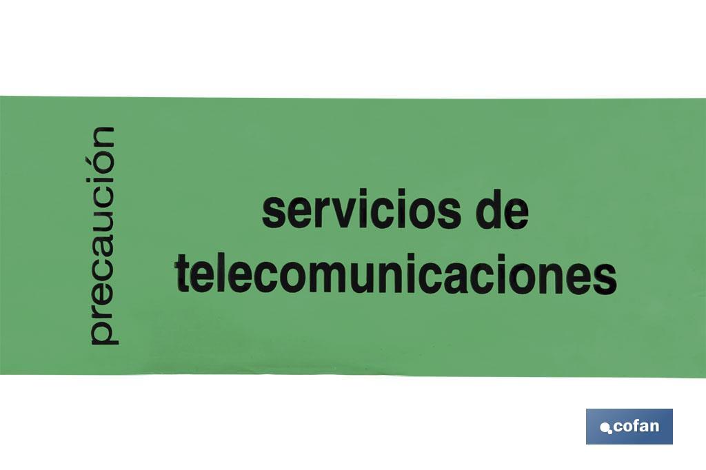 Fita de Sinalização "CABOS DE TELECOMUNICAÇÕES" - Cofan