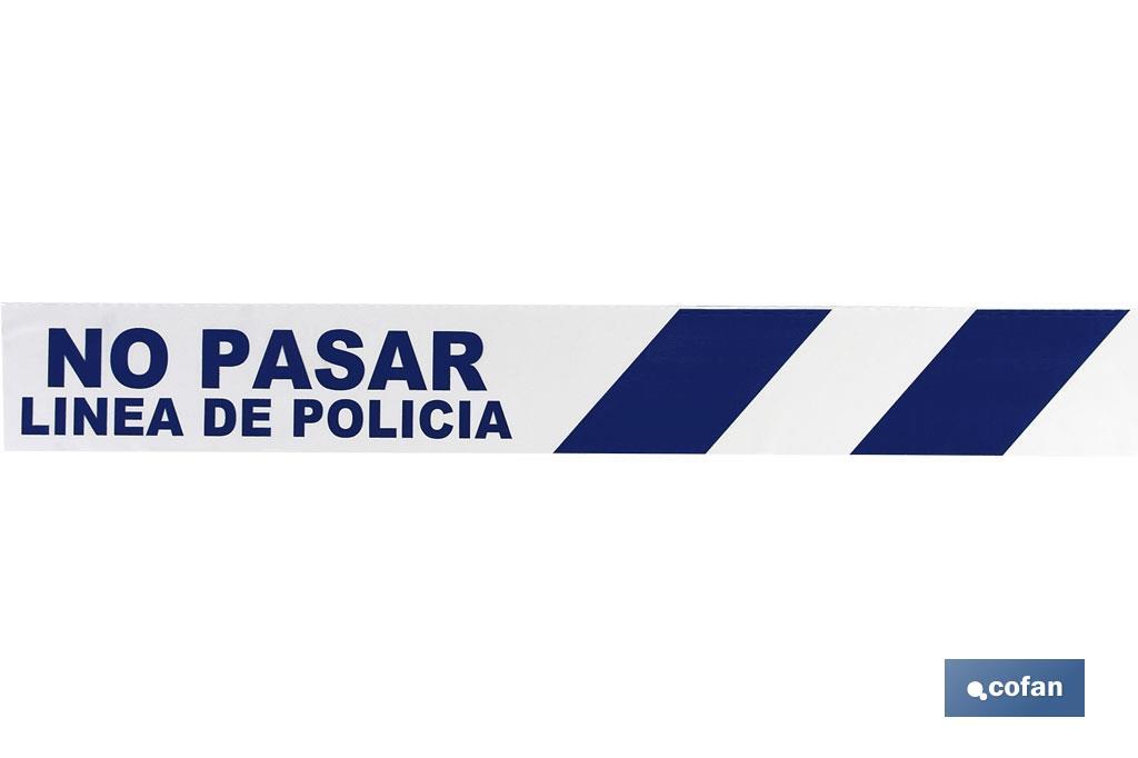 Fita de Sinalização "POLICÍA" - Cofan