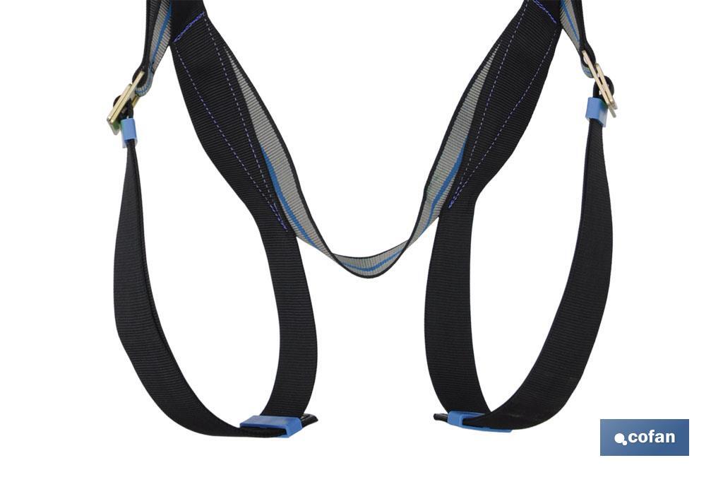 Harnais antichute | Avec ceinture de positionnement de travail | 2 Points d'ancrage | Taille unique standard - Cofan
