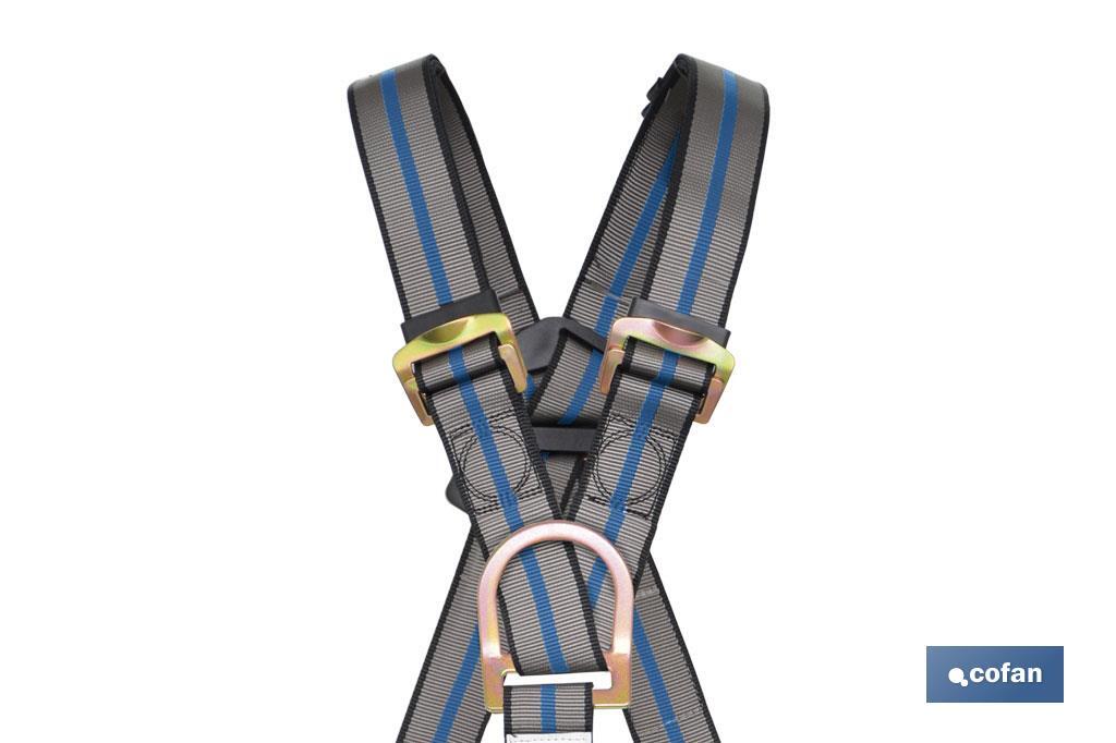 Harnais antichute | Pour travaux en suspension | Cuisses et ceinture réglables | Taille unique standard - Cofan
