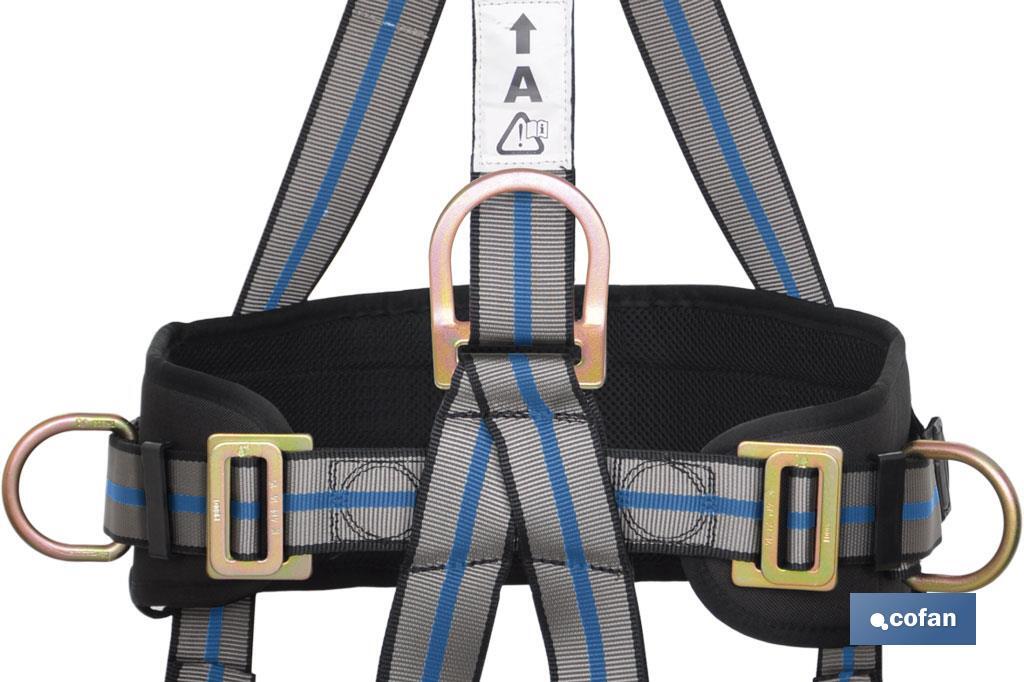 Harnais antichute | Pour travaux en suspension | Cuisses et ceinture réglables | Taille unique standard - Cofan