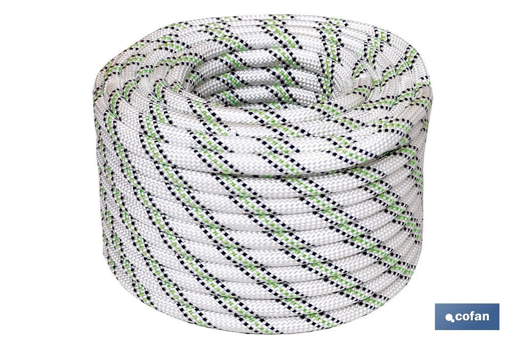 Roll of rope for works at height | Braided rope | Ideal for climbing and works at height - Cofan