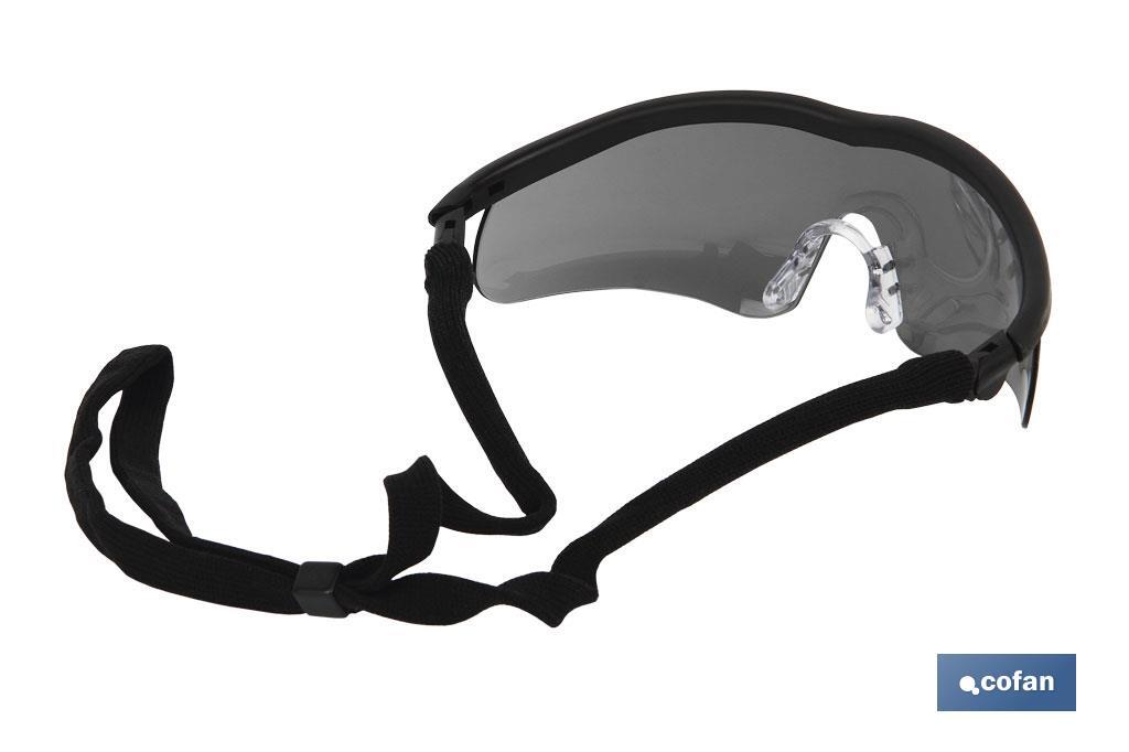 Gafas protectoras de seguridad oscura | Resistente a arañazos | Mayor seguridad en bricolaje y soldadura, entre otros - Cofan