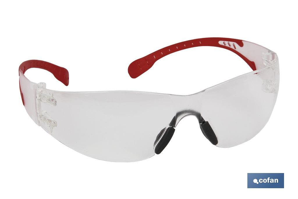 Gafas protectoras de seguridad súper ligeras | Con lente clara | Mayor protección y seguridad en el trabajo - Cofan