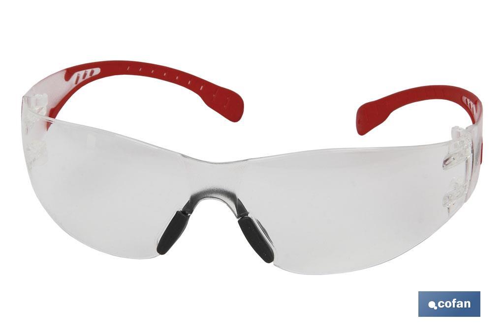 Gafas protectoras de seguridad súper ligeras | Con lente clara | Mayor protección y seguridad en el trabajo - Cofan