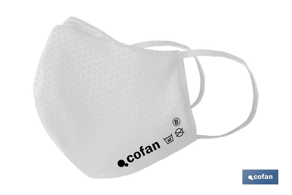 Mascarillas de tela reutilizables | Con 3 capas de filtración | Diferentes colores - Cofan