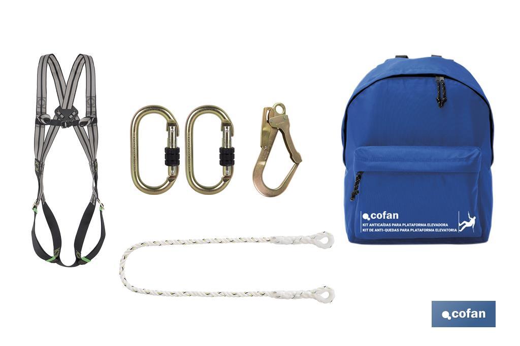 Kit antichute | Spécial pour plateforme élévatrice | Protection et sécurité maximale - Cofan
