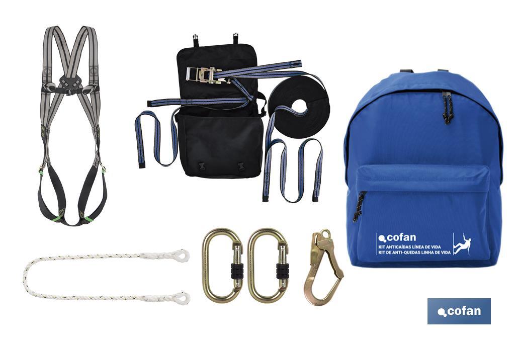 Fall Arrest Kit | Special for use with lifeline | Maximum protection and safety - Cofan