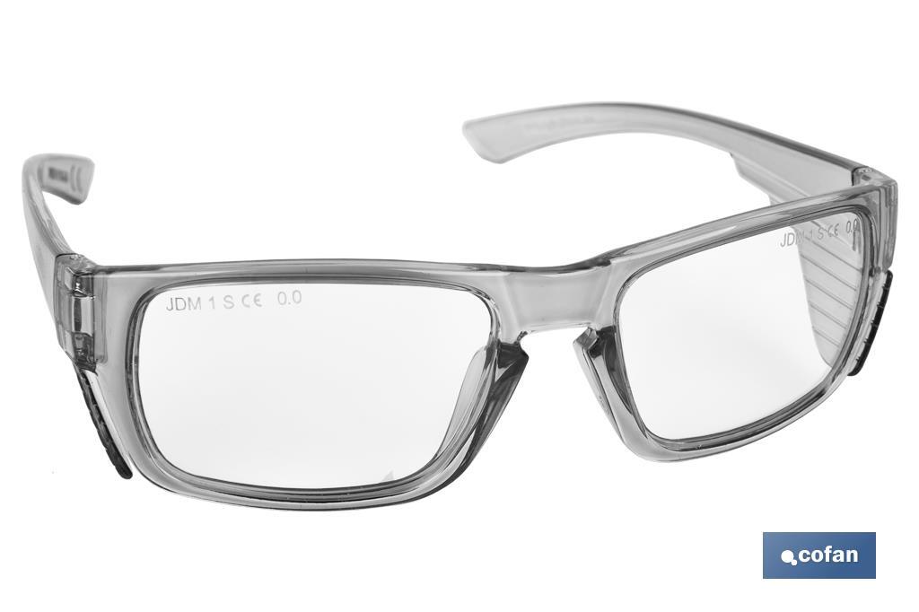 Lunettes de sécurité graduées | Protection contre les impacts et les projections | Verres unifocaux | Disponibles en différentes graduations - Cofan