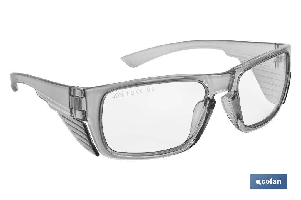 Lunettes de sécurité graduées | Protection contre les impacts et les projections | Verres unifocaux | Disponibles en différentes graduations - Cofan