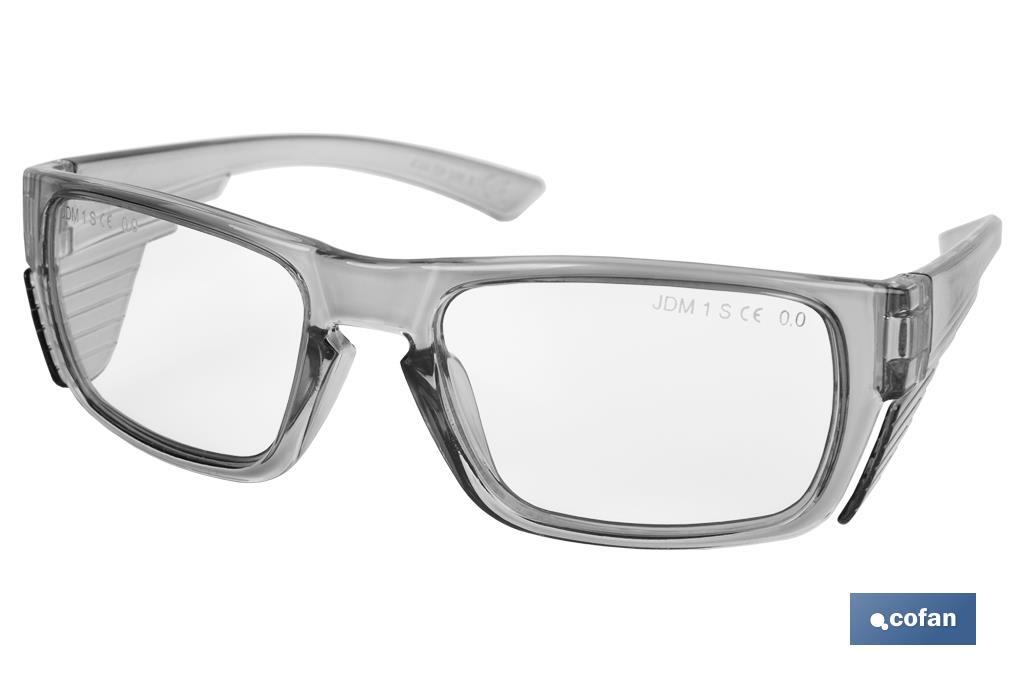 Lunettes de sécurité graduées | Protection contre les impacts et les projections | Verres unifocaux | Disponibles en différentes graduations - Cofan