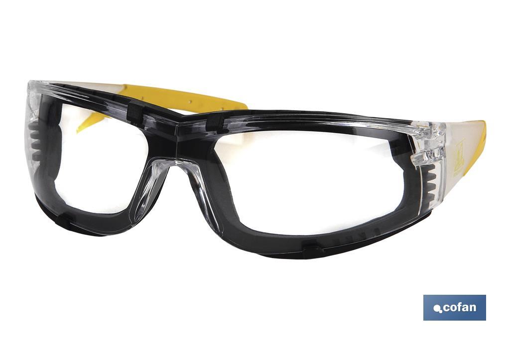 Safety Glasses with Detachable Foam-Padded Design - Cofan