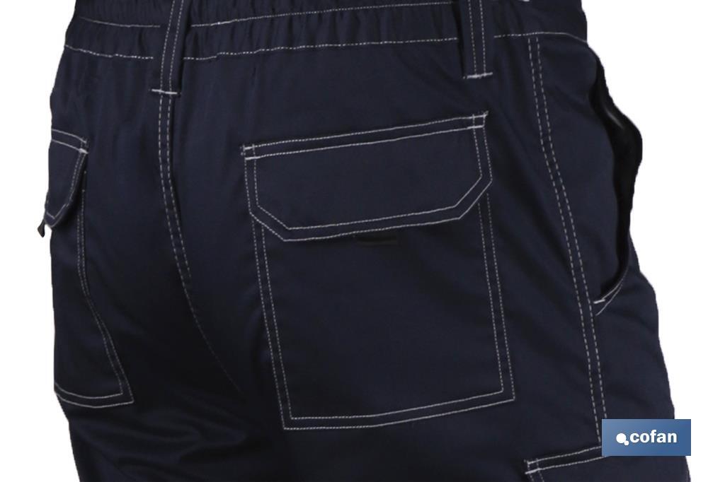 Pantaloni da lavoro elastici tipo Denim | Taglia dalla 38 alla 64 | Color blu marino - Cofan