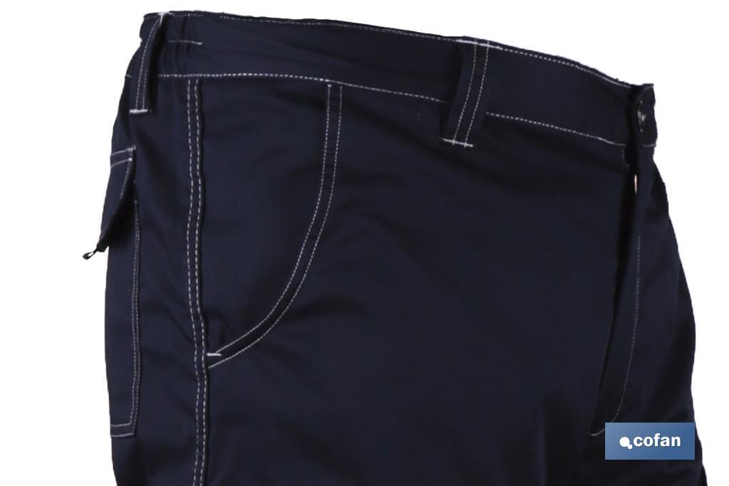 Pantaloni da lavoro elastici tipo Denim | Taglia dalla 38 alla 64 | Color blu marino - Cofan