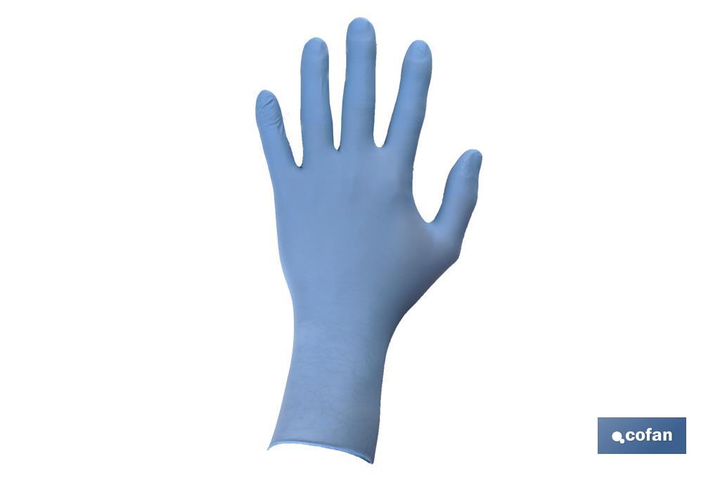 Boîte distributrice de gants en nitrile non poudrés | Boîte de 30 unités | Trois tailles différentes - Cofan