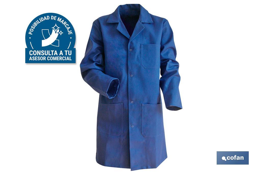 Bata Azul Oscura | Modelo Limeur | Material 100% Algodón | Color Azul Marino | Unisex - Cofan