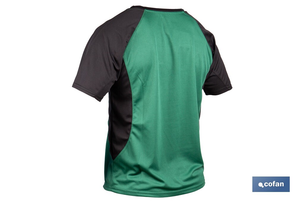 Camiseta técnica de trabajo | Tejido transpirable | Material: 100 % poliéster | Disponible en varias tallas y colores | Personalizable con tu logo - Cofan