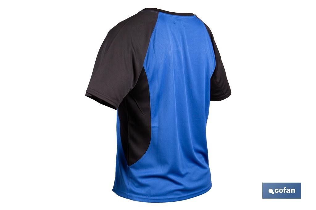 Camiseta técnica de trabajo | Tejido transpirable | Material: 100 % poliéster | Disponible en varias tallas y colores | Personalizable con tu logo - Cofan