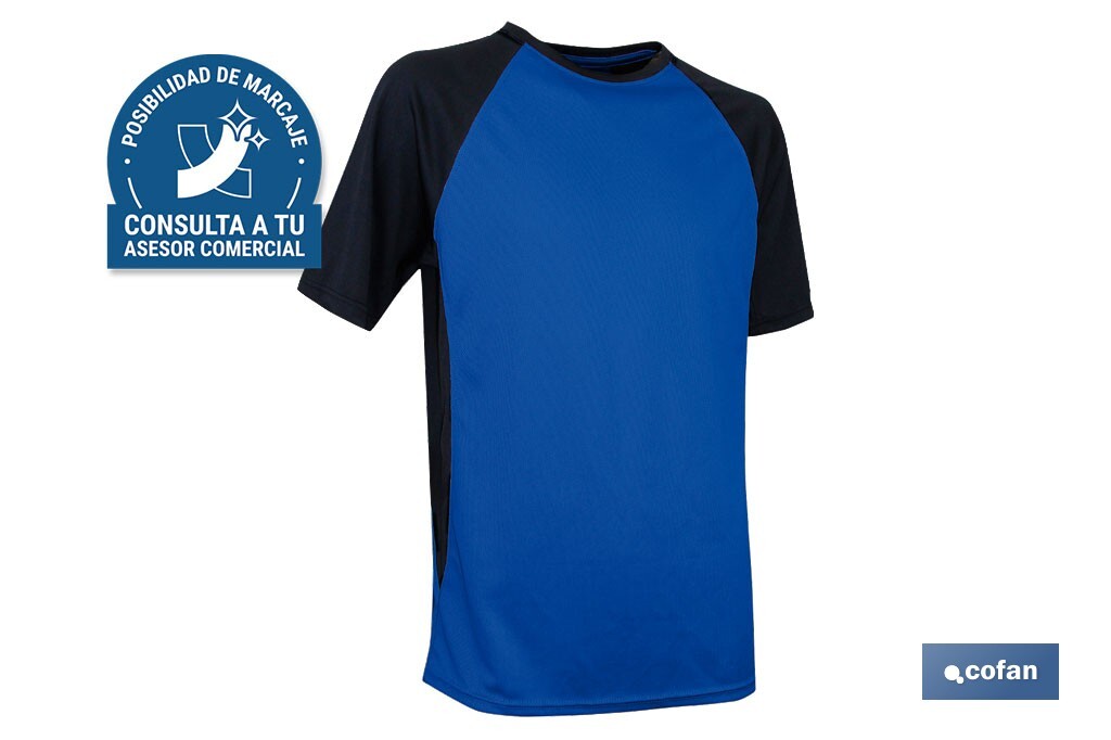 Camiseta técnica de trabajo | Tejido transpirable | Material: 100 % poliéster | Disponible en varias tallas y colores | Personalizable con tu logo - Cofan