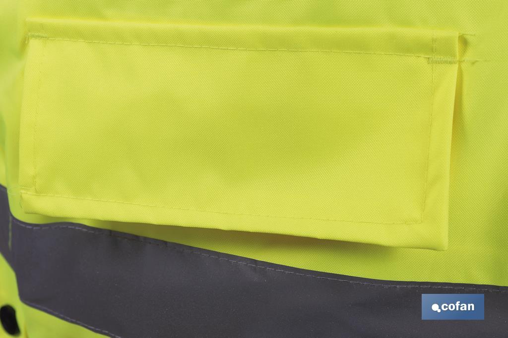 High visibility parka | Available sizes from S to XXXL | Yellow - Cofan