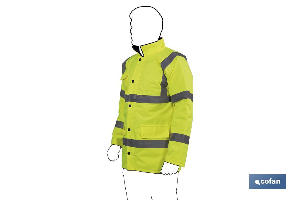 High visibility parka | Available sizes from S to XXXL | Yellow - Cofan