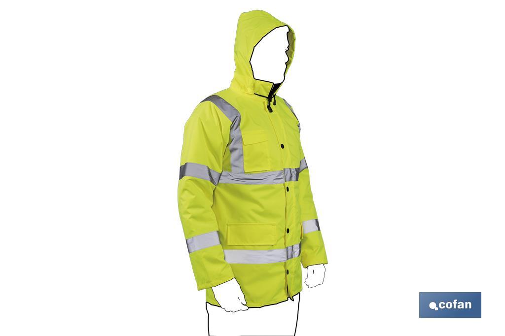 High visibility parka | Available sizes from S to XXXL | Yellow - Cofan