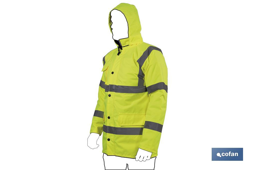 High visibility parka | Available sizes from S to XXXL | Yellow - Cofan