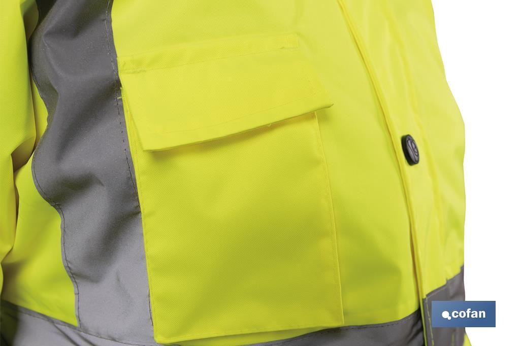High visibility parka | Available sizes from S to XXXL | Yellow - Cofan
